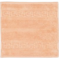 Cawö - Noblesse Uni 1001 - Farbe: 368 - lachs - Seiflappen 30x30 cm