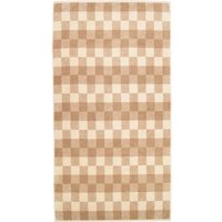 Cawö Handtücher Natural Karo 6217 - Farbe: natur-caramel - 33 - Duschtuch 80x150 cm