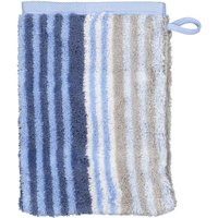 Cawö Handtücher Noblesse Harmony Streifen 1085 - Farbe: sky - 17 - Waschhandschuh 16x22 cm