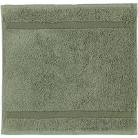 Rhomtuft - Handtücher Princess - Farbe: olive - 404 - Seiflappen 30x30 cm