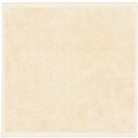 Cawö Handtücher Pure 6500 - Farbe: beige - 370 - Seiflappen 30x30 cm