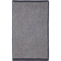 Marc o Polo Timeless Tone Stripe - Farbe: Marine/Light Silver - Gästetuch 30x50 cm