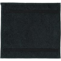 Rhomtuft - Handtücher Princess - Farbe: schwarz - 15 - Seiflappen 30x30 cm