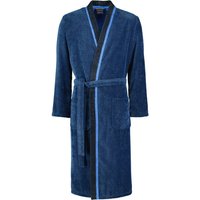 Cawö - Herren Bademantel Kimono 4839 - Farbe: blau/schwarz - 19 - M