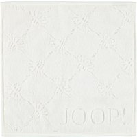 JOOP Uni Cornflower 1670 - Farbe: weiß - 600 - Seiflappen 30x30 cm