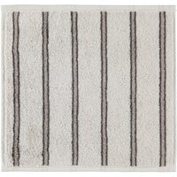 Cawö Polo Streifen 365 - Farbe: platin - 73 - Seiflappen 30x30 cm