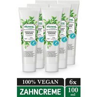 alkmene Zahnpasta 6x Zahnpasta Bio Wasserminze - vegane Zahncreme mit 6-fach Schutz