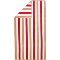 Cawö Handtücher Coast Stripes 6213 - Farbe: rot-natur - 32 - Duschtuch 70x140 cm