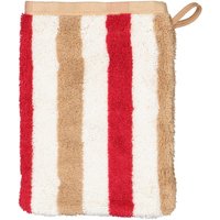 Cawö Handtücher Coast Stripes 6213 - Farbe: rot-natur - 32 - Waschhandschuh 16x22 cm