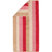 Cawö Handtücher Coast Repeat 6214 - Farbe: rot-natur - 32 - Handtuch 50x100 cm