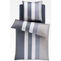 JOOP Bettwäsche Cornflower Stripes 4069 - Farbe: Deep Coal - 09 - 80x80 cm - 135x200 cm