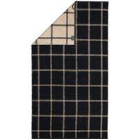 Cawö Handtücher Luxury Home Two-Tone Grafik 604 - Farbe: schwarz - 93 - Duschtuch 80x150 cm