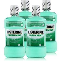 Listerine Mundspülung Listerine Fresh Mint 500ml - Für die tägliche Mundspülung (4er Pack)