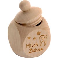 Spruchreif® Zahndose Milchzahndose aus Holz mit Schraubdeckel · Zahndose zur Aufbewahrung (1 St)