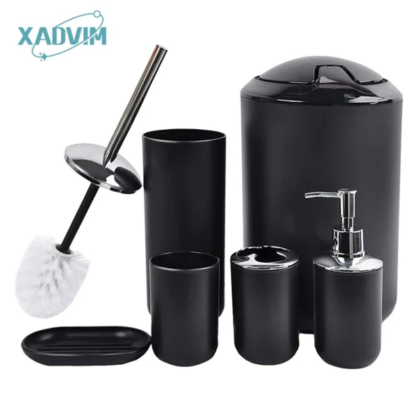 6 Teile/satz Luxus Bad Zubehör Kunststoff Zahnbürste Halter Tasse Seife Dispenser Dish Wc Pinsel