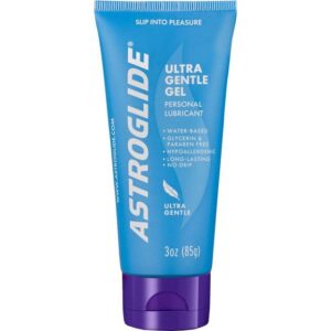 Astroglide Gleitgel Ultra Gentle Gel - hypoallergenes Gleitgel, Tube mit 85g, ohne Glyzerin, auf Wasserbasis und für Veganer geeignet