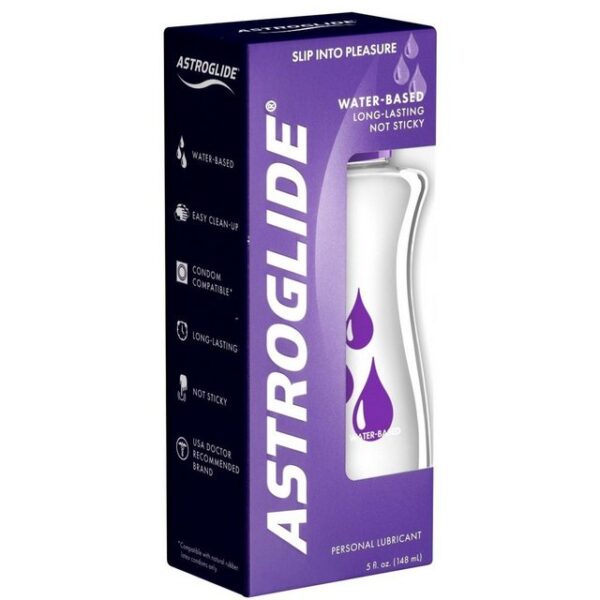 Astroglide Gleitgel Waterbased Liquid - Universal-Gleitgel, Flasche mit 148ml, feuchtigkeitsspendend, auf Wasserbasis, für Veganer geeignet