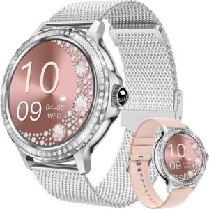 BOCLOUD Smartwatch (Android iOS), Damen Handy IP68 wasserdichte Fitness Tracker mit Mehrere Sportmodi