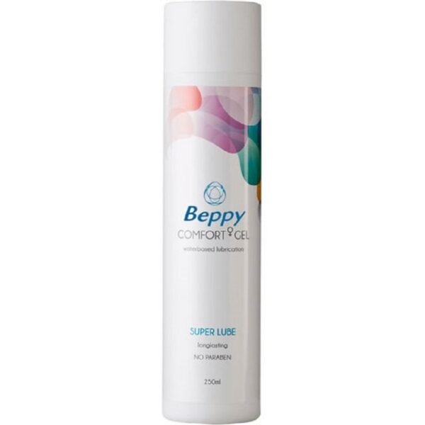 Beppy Gleitgel Beppy Comfort Gel "Super Lube" parabenfreies Gleitgel, Flasche mit 250ml, hypoallergen, ohne speziell zugesetze Inhaltsstoffe, geeignet für empfindliche Haut