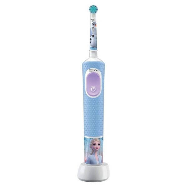 Braun Elektrische Zahnbürste Pro Kids Disney Frozen, 2 Putzprogramme, Wiederaufladbare Zahnbürste