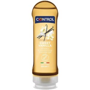 Control Gleit- und Massagegel 2-in-1 Sweet Vanilla, Flasche mit 200ml, Gleit- und Massagegel mit süßem Duft