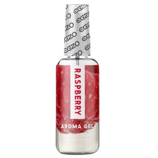 EGZO Gleitgel Aroma Gel "Raspberry", Himbeer-Geschmack, Flasche mit 50ml, aromatisches Gleitgel für köstlichen Oralsex