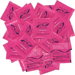 Glyde Gleitgel PREMIER Personal Lubricant, veganes Gleitgel ohne Zusatzstoffe, 100 Sachets mit je 4ml, Ohne tierische Zusatzstoffe & Tierversuche