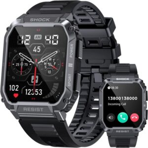 IBETTER Smartwatch, Fitness Tracker Uhr, Damen Herren Smartwatch (Fitnessuhr mit Telefonfunktion 1,95" HD Voll Touchscreen Zoll, Smartwatch Fitness Tracker Uhr, IP68 Wasserdicht, Uhren Watch für Android IOS, Fitnessuhr Tracker mit Pulsmesser Schrittzähler Schlafmonitor Aktivitätstracker cm) 100+ Übungsmodis und 400 mAh Hohe Kapazität Akku, Damen Herren Smartwatch