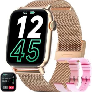 LWEARKD Smartwatch (1.8 Zoll, Andriod iOS), mit 123 Sportmodi SpO2 SchlafmonitorIP68 MenstruationszyklusFitnessuhr