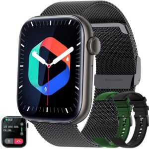 LWEARKD Smartwatch (1,8 Zoll, Andriod iOS), mit 123 Sportmodi SpO2 Schlafmonitor IP68MenstruationszyklusFitnessuhr