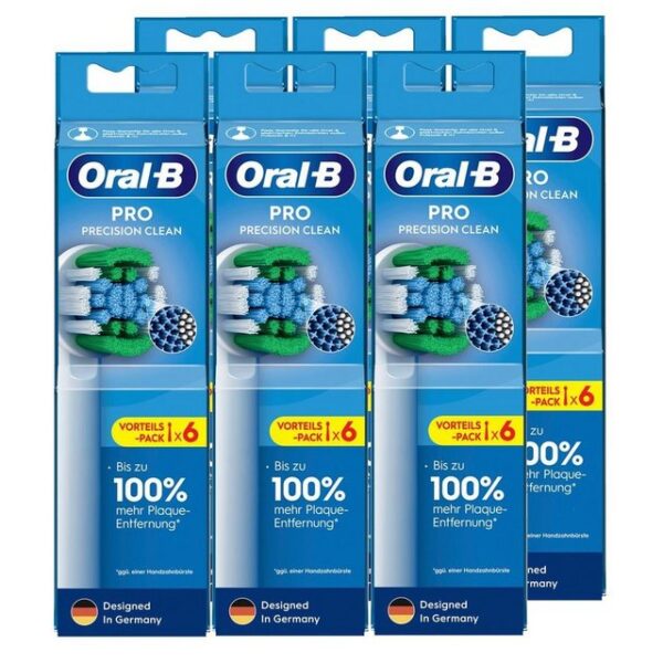 Oral-B Aufsteckbürsten Oral-B Pro Precision Clean Ersatz-Bürstenköpfe 6stk. - Zahnbürste (6er