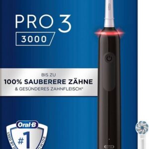 Oral-B Elektrische Zahnbürste 3 3000, Aufsteckbürsten: 2 St., 3 Putzmodi