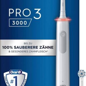 Oral-B Elektrische Zahnbürste 3 3000, Aufsteckbürsten: 2 St., 3 Putzmodi