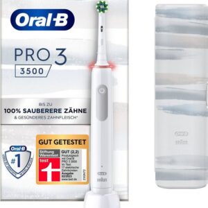 Oral-B Elektrische Zahnbürste 3 3500, Aufsteckbürsten: 1 St., 3 Putzmodi