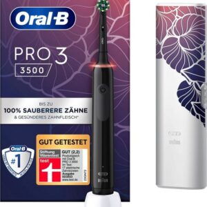 Oral-B Elektrische Zahnbürste PRO 3 3500, Aufsteckbürsten: 1 St., 3 Putzmodi