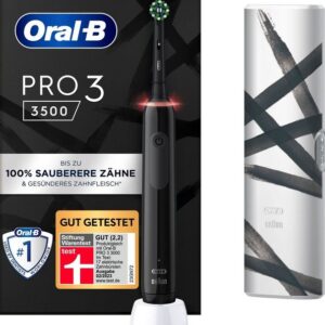 Oral-B Elektrische Zahnbürste PRO 3 3500, Aufsteckbürsten: 1 St., 3 Putzmodi