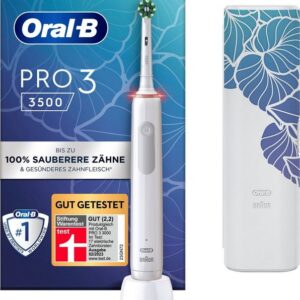 Oral-B Elektrische Zahnbürste PRO 3 3500, Aufsteckbürsten: 1 St., 3 Putzmodi