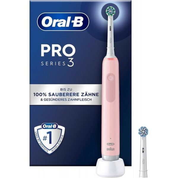 Oral-B Elektrische Zahnbürste Pro 3 3000 Cross Action - Elektrische Zahnbürste - pink