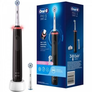 Oral-B Elektrische Zahnbürste Pro 3 3000 Sensitive Clean - Elektrische Zahnbürste - schwarz/weiß