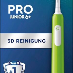 Oral-B Elektrische Zahnbürste Pro Junior, Aufsteckbürsten: 1 St., Drucksensor