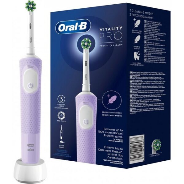 Oral-B Elektrische Zahnbürste Vitality Pro D103 - Elektrische Zahnbürste - violett/weiß