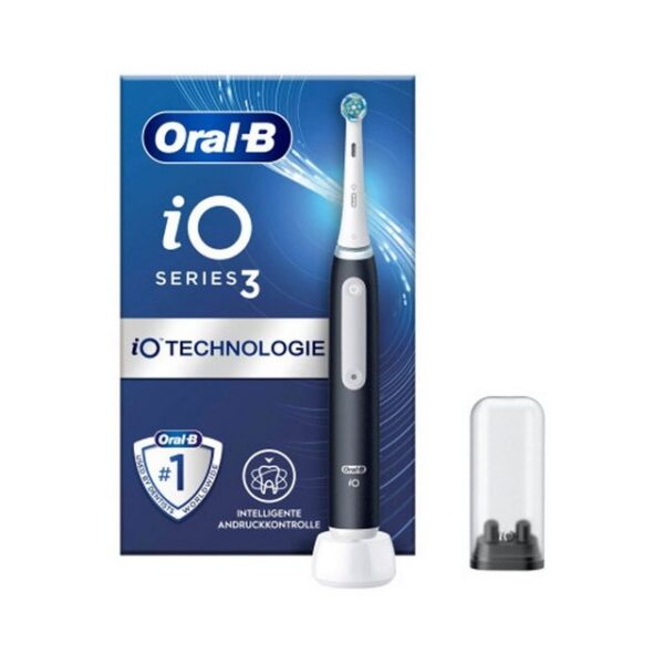 Oral-B Elektrische Zahnbürste iO 3, Mikrovibrationen, Intelligente Andruckkontrolle