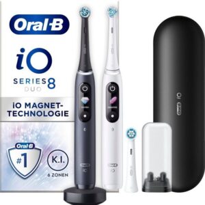 Oral-B Elektrische Zahnbürste iO 8, Aufsteckbürsten: 3 St., 6 Putzmodi