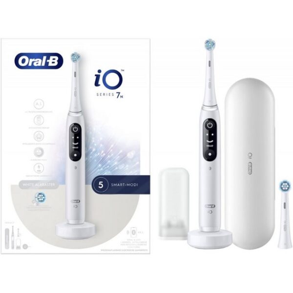 Oral-B Elektrische Zahnbürste iO Series 7N - Elektrische Zahnbürste - white alabaster