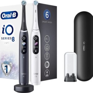 Oral-B Elektrische Zahnbürste iO Series 8 Duo Black Onyx & White Alabaster Ma-gne-ti-sche