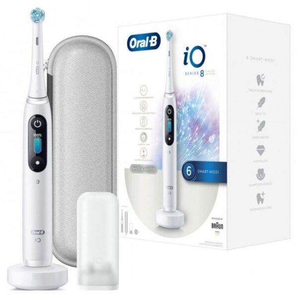 Oral-B Elektrische Zahnbürste iO Series 8 - Elektrische Zahnbürste - weiß