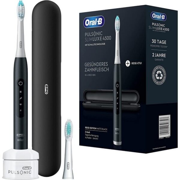 Oral-B Schallzahnbürste Pulsonic Slim Luxe 4500 - elektrische Zahnbürste - matte black