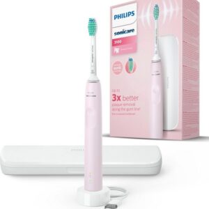 Philips Sonicare Elektrische Zahnbürste Series 3100 HX3673, Aufsteckbürsten: 1 St., mit Schalltechnologie, 4-Quadranten-Timer und 2-Minuten-Timer