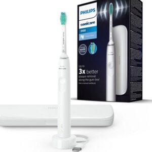 Philips Sonicare Elektrische Zahnbürste Series 3100 HX3673, Aufsteckbürsten: 1 St., mit Schalltechnologie, 4-Quadranten-Timer und 2-Minuten-Timer