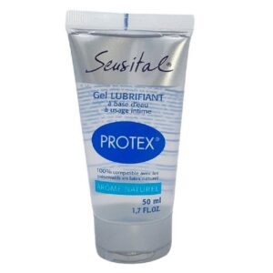 Protex Gleitgel SENSITAL Arôme Natural, Tube mit 50ml, kondomfreundliches Gleitgel aus Frankreich